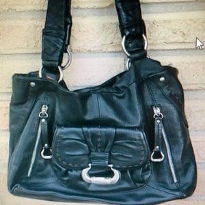 B. Makowsky Pebbled Shoulder Bag Tote GUC